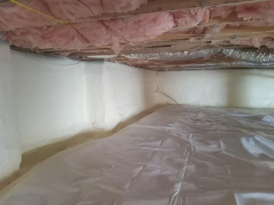 Crawl space encapsulation with closed-cell spray foam for Metal Roof Coating in Gibsonton